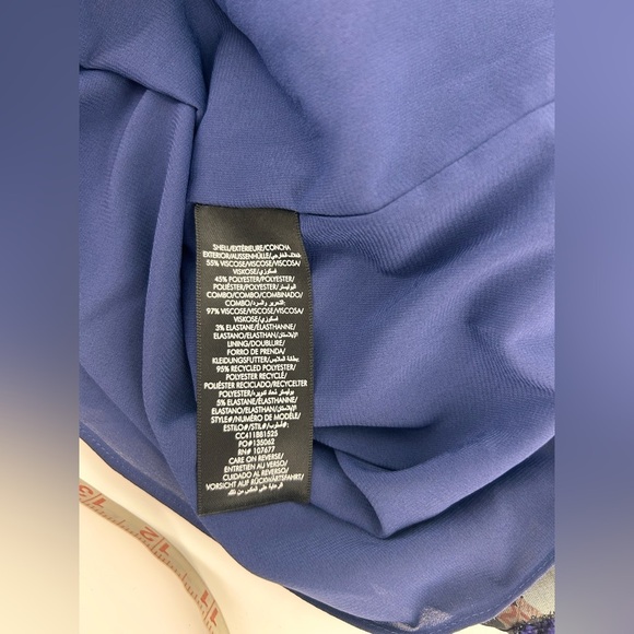 Alice + Olivia Moranne Ruffled Tiered Mini Dress in Midnight Blue NWT M Medium - Picture 8 of 12